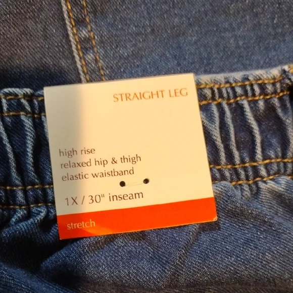 Knox Rose Blue Denim Jeans Classic Style - Picture 2 of 5